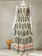 Summer Classic Print Sleeveless Maxi Dress